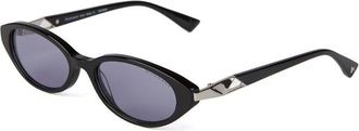 Ana Hickmann Womens Sunglasses Black-Silver Acetate