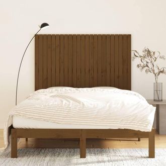 Berkfield Home Wall Headboard Honey Brown 146.5x3x110 cm Solid Wood Pine