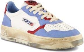 Autry Retro Low Sneaker in Leat/leat Drblue/red at Nordstrom Rack, Size 11Us / 41Eu