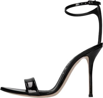 Casadei Samurai Sandal - Dames - Sandalen met hakken - Zwart - 40 1/2 EU - Leer - Schoenen