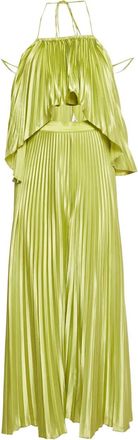 L&rsquo;Id&eacute;e Completo due pezzi plissettato - Verde