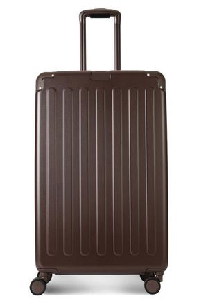 Hedgren Nostos Matte Large Spinner Suitcase in Espresso at Nordstrom