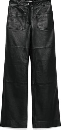 Victoria Beckham Pantaloni in pelle - Nero