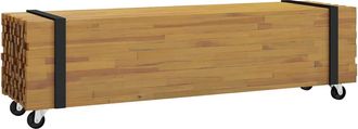vidaXL Supporto Tv 110 X 30 X 30 Cm Marrone Legno Di Teak Solido Vidaxl