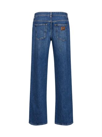 Dolce & Gabbana Womens Jeans Blue Cotton Straight Leg