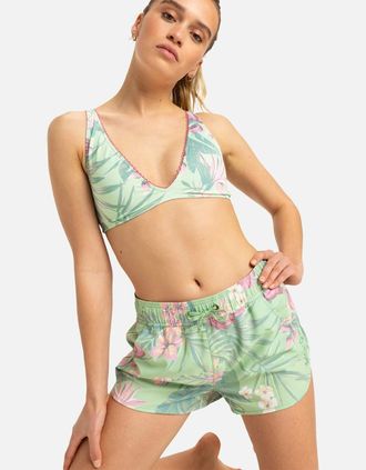 Roxy Womens Roxy Womens Into The Sun 2 Inch Boardshorts - Green - Size: XS