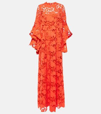 Oscar De La Renta Floral lace kaftan