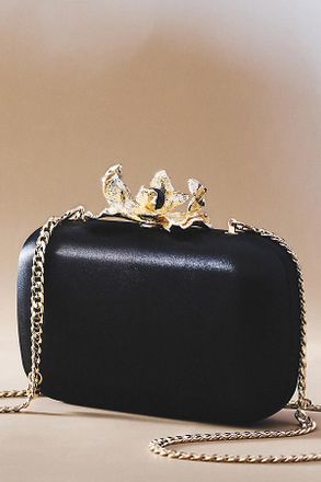 Olga Berg Adele Orchid Lock Clutch