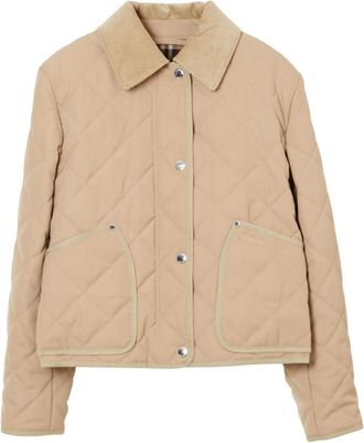 Burberry Beige Quilted Short Blazer