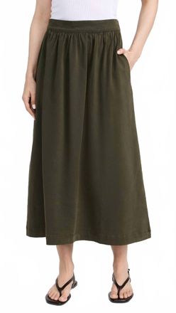 Velvet Sophia Skirt In Ivy