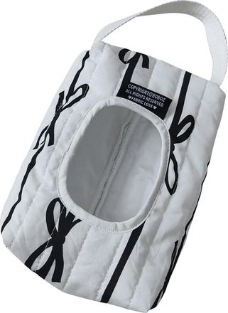 Generic Cotton Quilted Baby Wipes Dispenser Hanging Wipes Case for Baby (White) (style2)