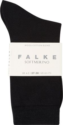 Falke Soft Merino Wool-blend Socks - Black - 0 (IT35-36 /xs)