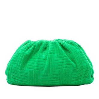 Bottega Veneta Pre-owned Clutches, female, Green, Size: ONE SIZE Pre-owned The Pouch