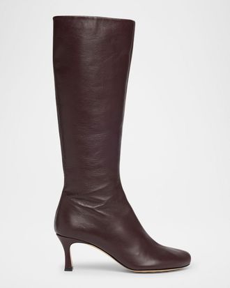 Bottega Veneta Lagoon Nappa Leather Knee-High Boots