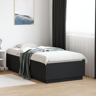 Berkfield Home Bed Frame without Mattress Black 90x190 cm Single
