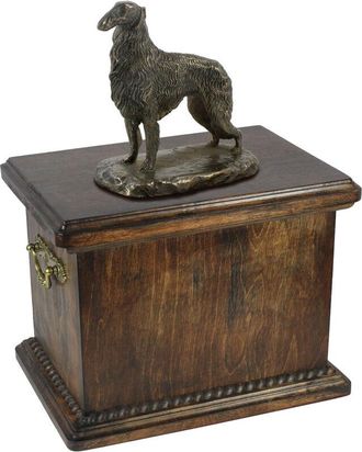 OEM Lebrel Ruso Borzoi, Borzoi, Barzoi Iv - Urna Para Cenizas De Perro, Urna Con Estatuilla, Urna Elegante En Estilo Cl&aacute;sico De La Marca Art-dog