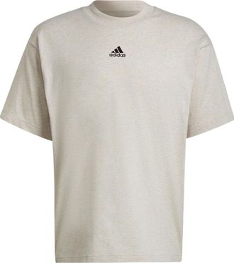 adidas Mens adidas Small Logo Printing Solid Color Round Neck Short Sleeve Gray T-Shirt H65780