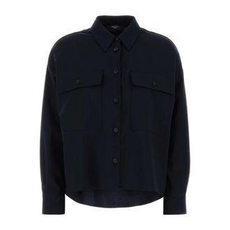 Max Mara Shirts, female, Blue, Size: 2XS Mulino Shirt