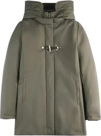Fay Toggle Coat - Dames - Winterjassen - Groen - XS - Polyester - Jassen