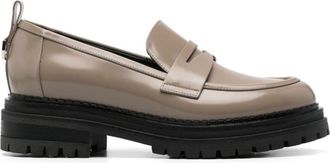 Sergio Rossi Sr Joan loafers - women - Leather - 40 - Grey