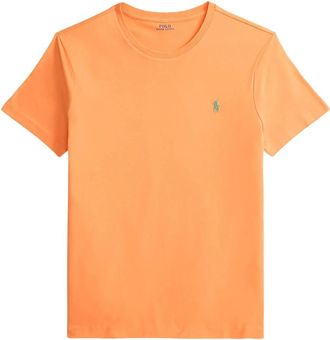 Polo Ralph Lauren Custom Slim-fit Jersey T-shirt - Heren - T-shirts - Oranje - M - Katoen - Tops
