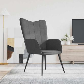 vidaXL Sill&oacute;n De Relax De Tela Gris Oscuro Vidaxl
