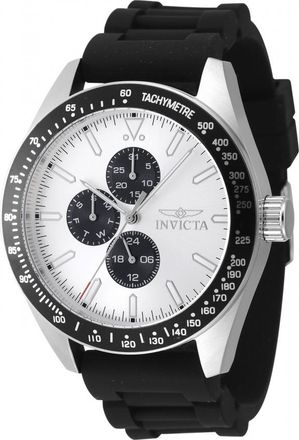 Invicta Aviator Quartz Silver Dial Mens Watch 47590