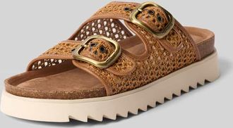 Tamaris Tamaris Pantoletten in Bast Optik in Cognac, Gr&ouml;&szlig;e 37