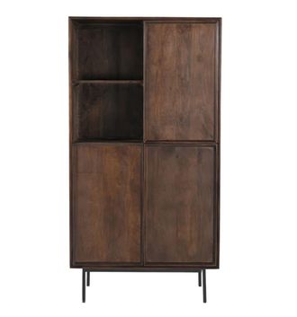 Moloo Aparador de madera maciza marr&oacute;n