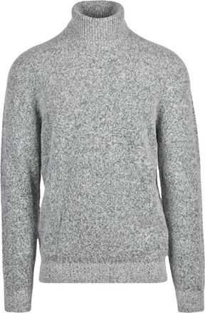 Scaglione Maglione Collo Alto - Heren - Coltruien - Grijs - L - Wol - Truien & Vesten