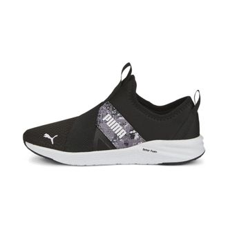Puma Womens Better Foam Prowl Slip on Cross Trainer Sneaker, Black/White, 3 UK