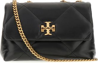 Tory Burch Small Kira Diamond Quilt Schoudertas - Dames - Schoudertassen - Zwart - ONE Size - Leer - Tassen