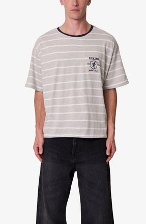 mnml Striped Ringer T-Shirt in Grey/White at Nordstrom, Size Xx-Large