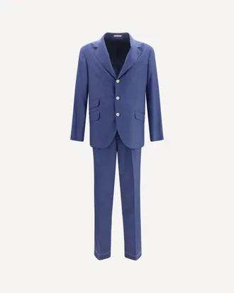Brunello Cucinelli Single-breasted Suit with peak lapels Male 50