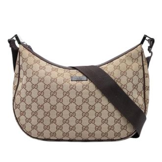 Gucci Pre-owned Vintage Crossbody Bag - Dames - Pre-owned - Beige - Maat: ONE Size Leer