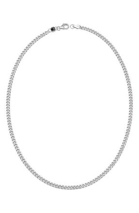 Crislu Mens Curb Link Necklace in Platinum at Nordstrom
