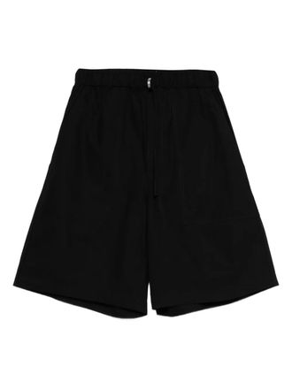 6397 elasticated-waist patch-pocket shorts - women - Cotton - S - Black
