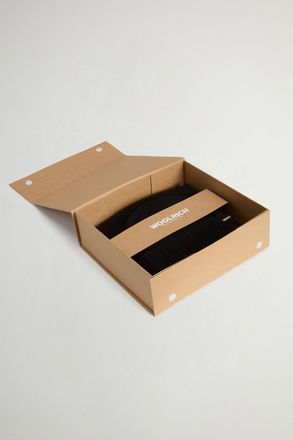 Woolrich dames Cadeauset met muts en sjaal Zwart Grootte ONE