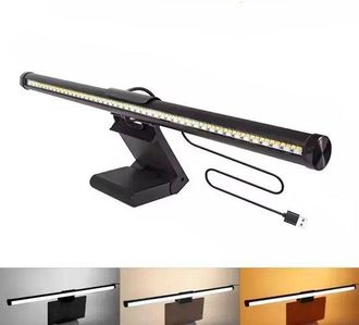 OEM L&aacute;mpara Port&aacute;til Para Monitor Con Conexi&oacute;n Usb, L&aacute;mpara De Escritorio Led Para Lectura Digital, 3 Ajustes De Temperatura De Color, Ahorra Espacio
