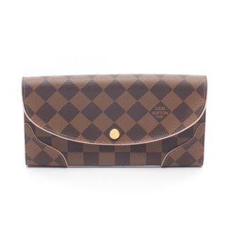 Louis Vuitton Brown Damier Canvas Rose Ballerine Coated Canvas Long Wallet (Bi-Fold) (Pre-Owned)