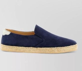 Brunello Cucinelli espadrilles suede upper jute sole design