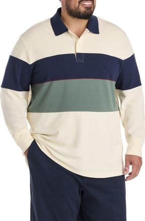 Nautica Big & Tall Colorblocked Polo Shirt in Natural at Nordstrom, Size 4X Big
