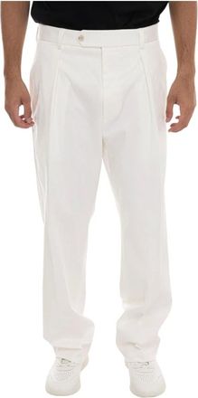 HUGO BOSS Heren, Broeken, Wit, Maat: XL Katoen
