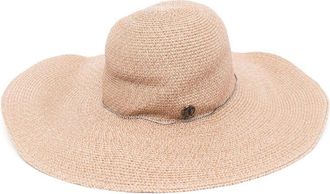 Maison Michel Beige Blanche Hat