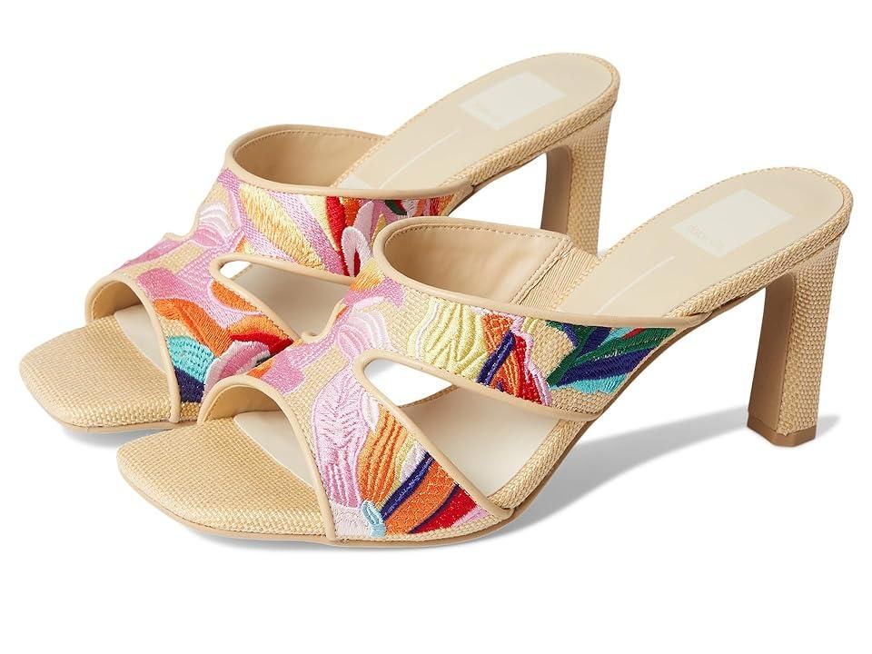 Dolce Vita Women's Paily Raffia Heeled Sandal – Braided Detail Chunky Heel Spring & Summer Shoes - View #3