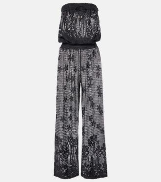 Melissa Odabash Viv cotton-blend jumpsuit