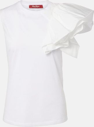 Max Mara Elegante Taglio cotton jersey top