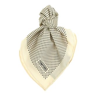 Tom Ford Polka Dot Pocket Square - male - Tom Ford - Handkerchiefs - White - ONE SIZE - Accessories