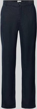 Casual Friday Casual Friday Leinenhose mit Eingrifftaschen Modell Pandrup in Marine, Gr&ouml;&szlig;e 30/30