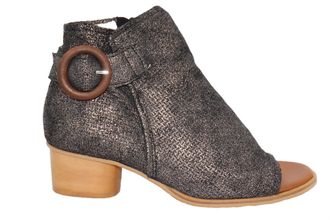 Eric Michael Womens Vienna Peep Toe Bootie In Black